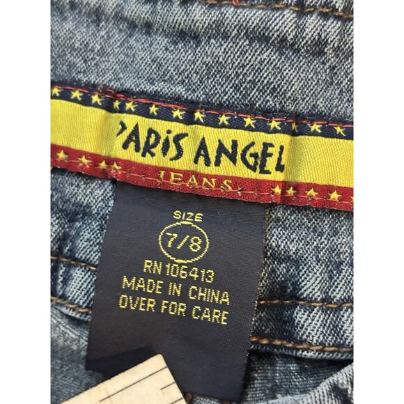 Vintage Paris Angel Linen Blend Stretch Low Rise Jeans Size 7/8 - Picture 4 of 6